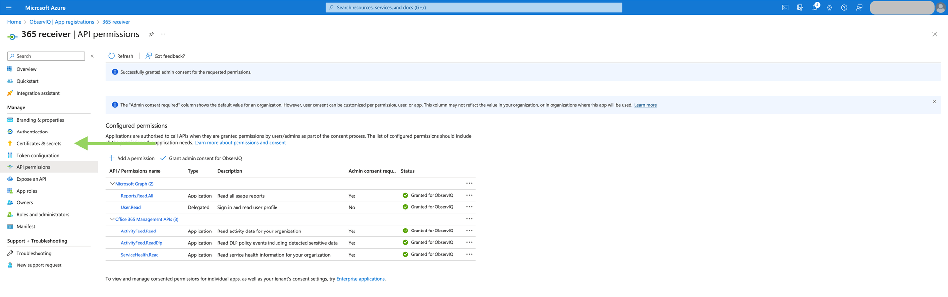 observIQ docs - Microsoft 365 - image 21