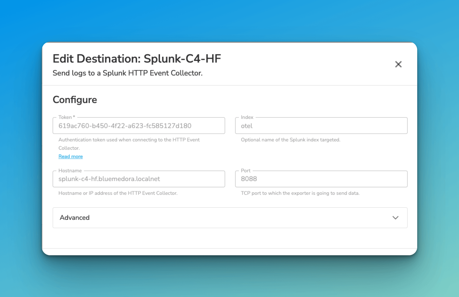 observIQ docs - Using Splunk UF with Bindplane - image 2