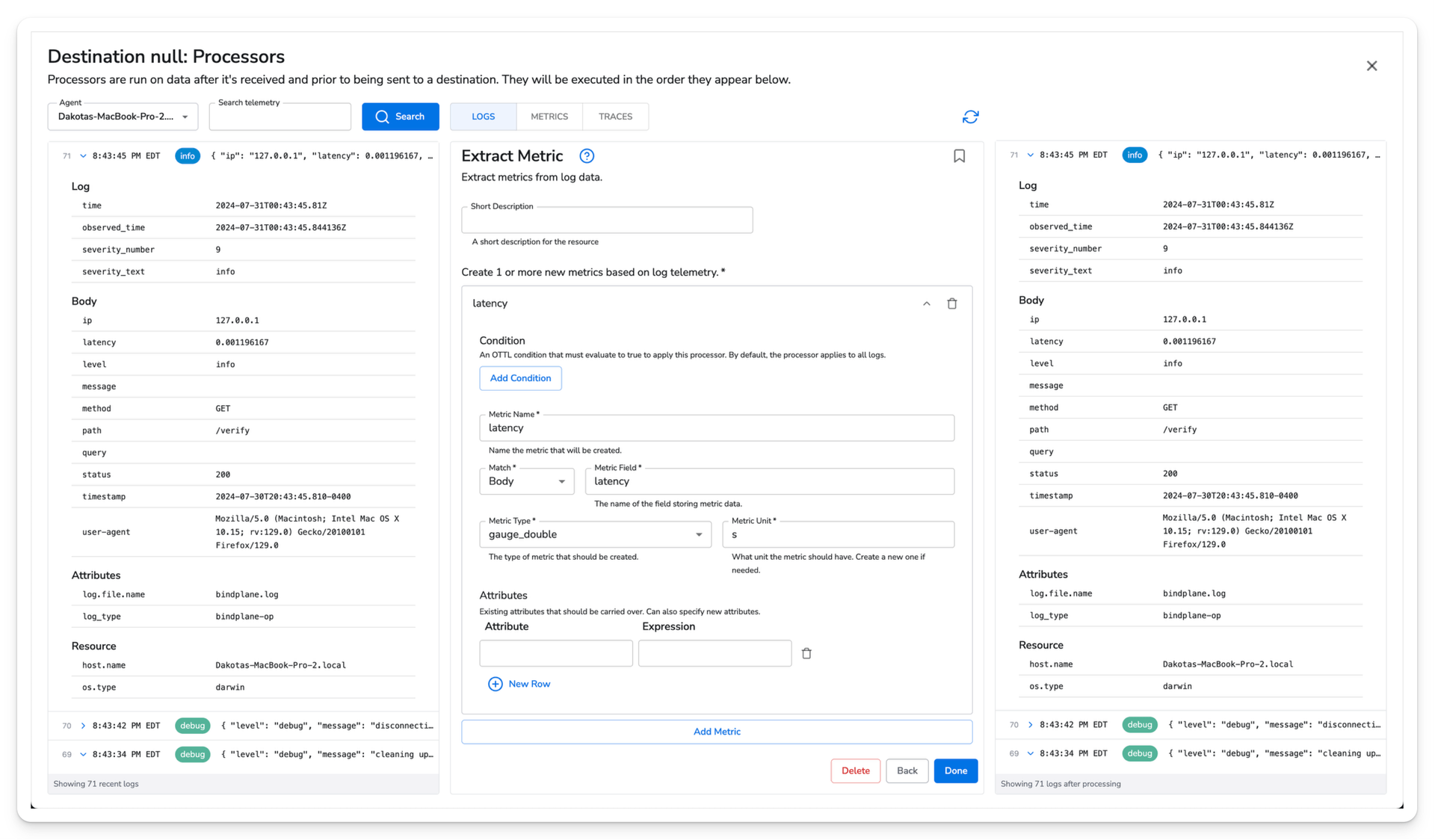 observIQ docs - Extract Metric - image 1