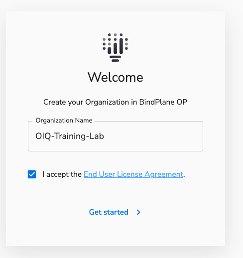 Bindplane Cloud Org Creation