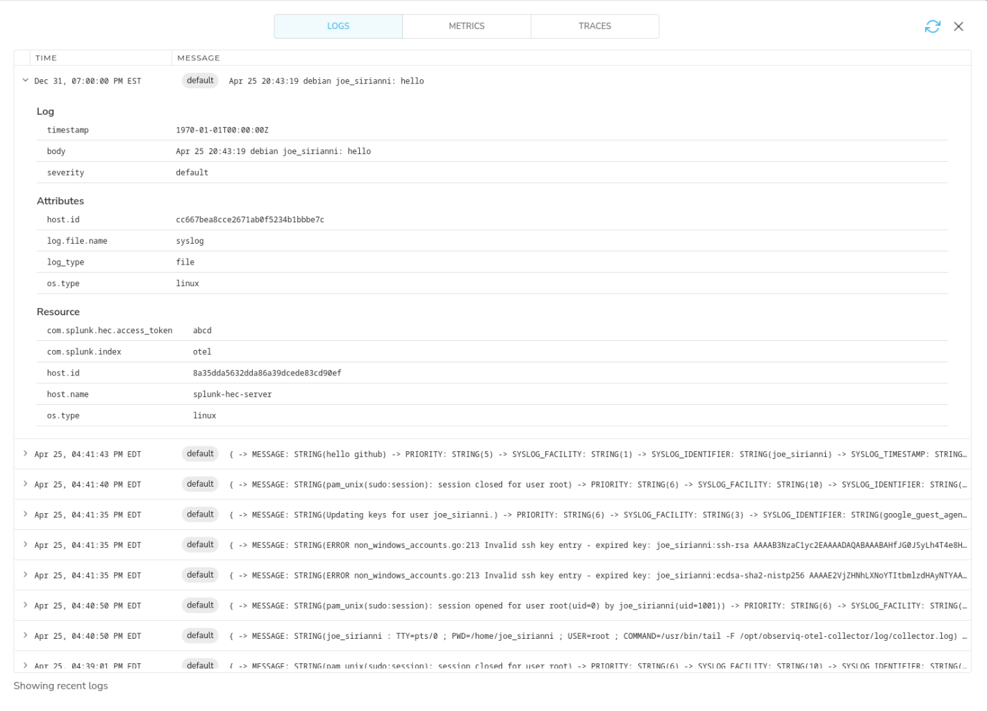 observIQ docs - Splunk (HEC) - image 2