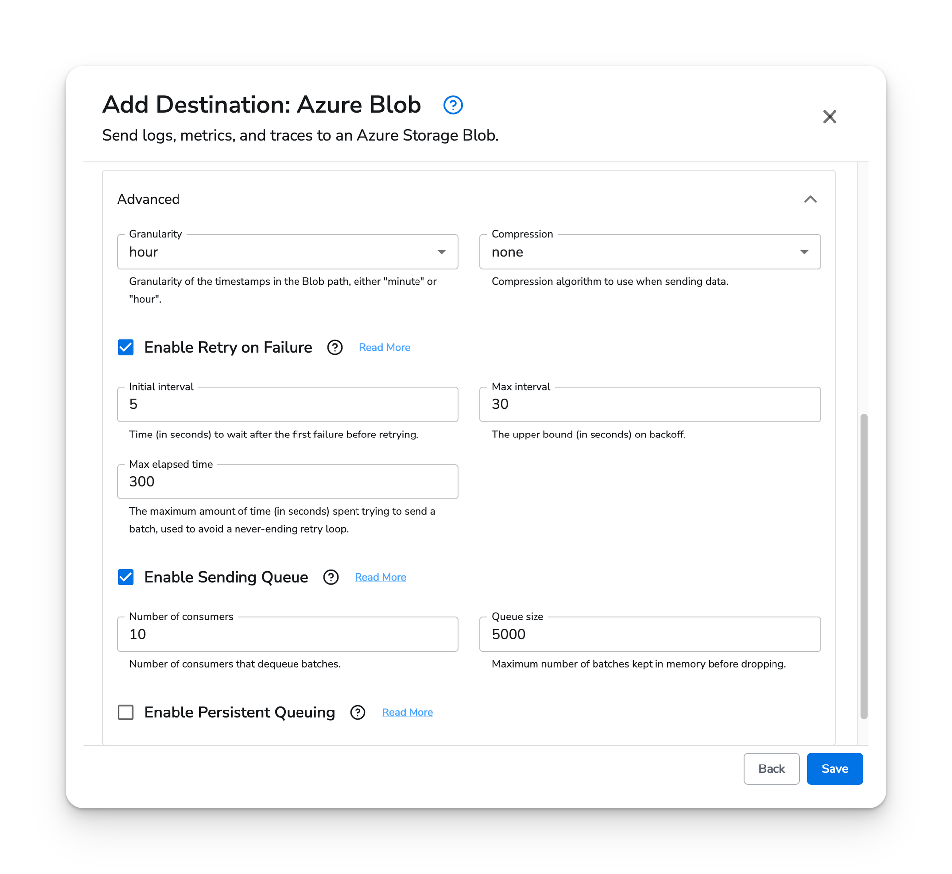 observIQ docs - Azure Blob Storage - image 2