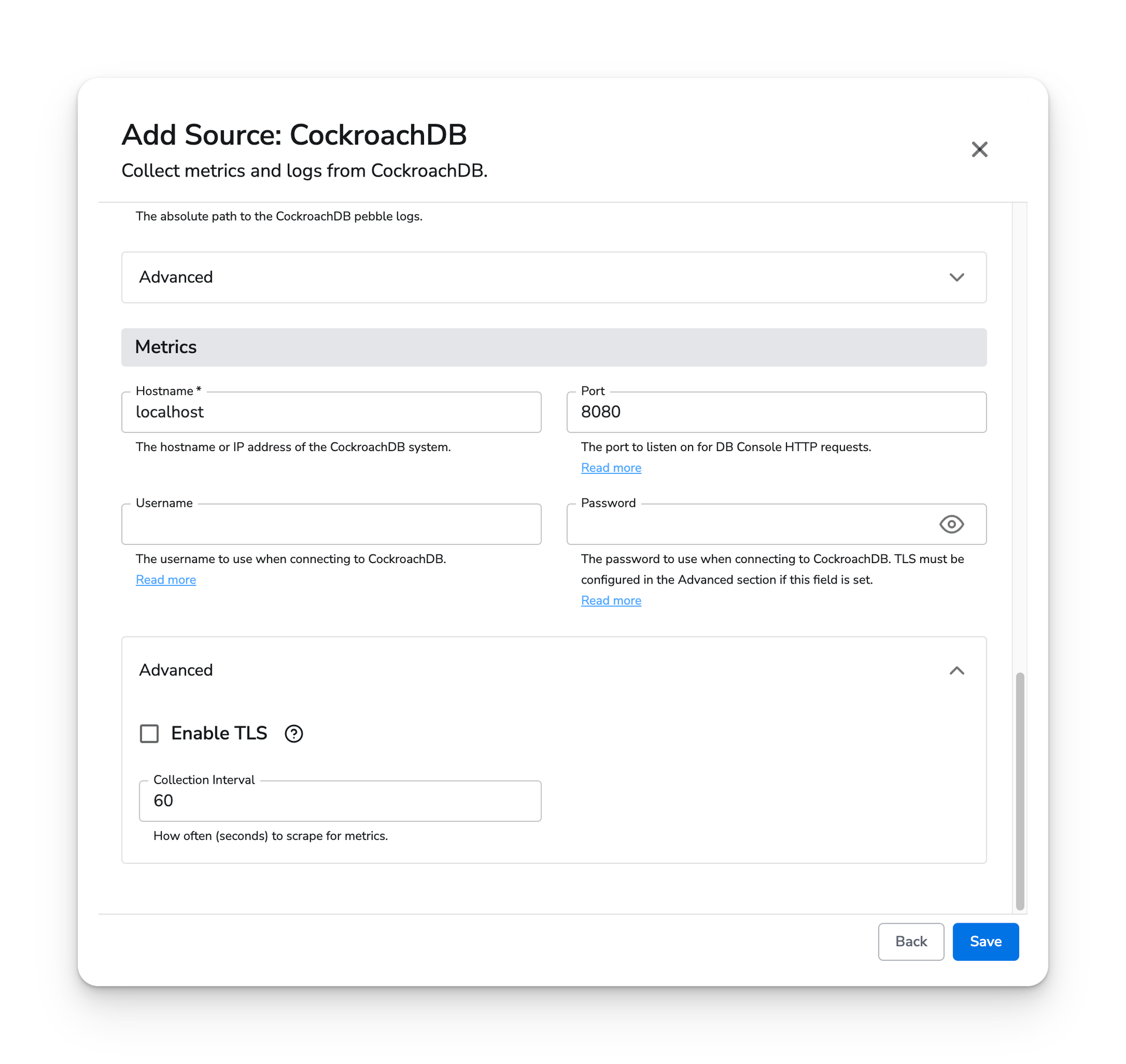 observIQ docs - CockroachDB -3