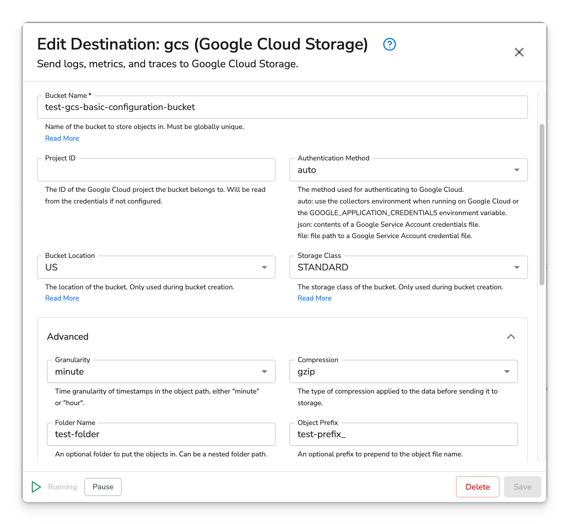 Bindplane docs - Google Cloud Storage - image 1