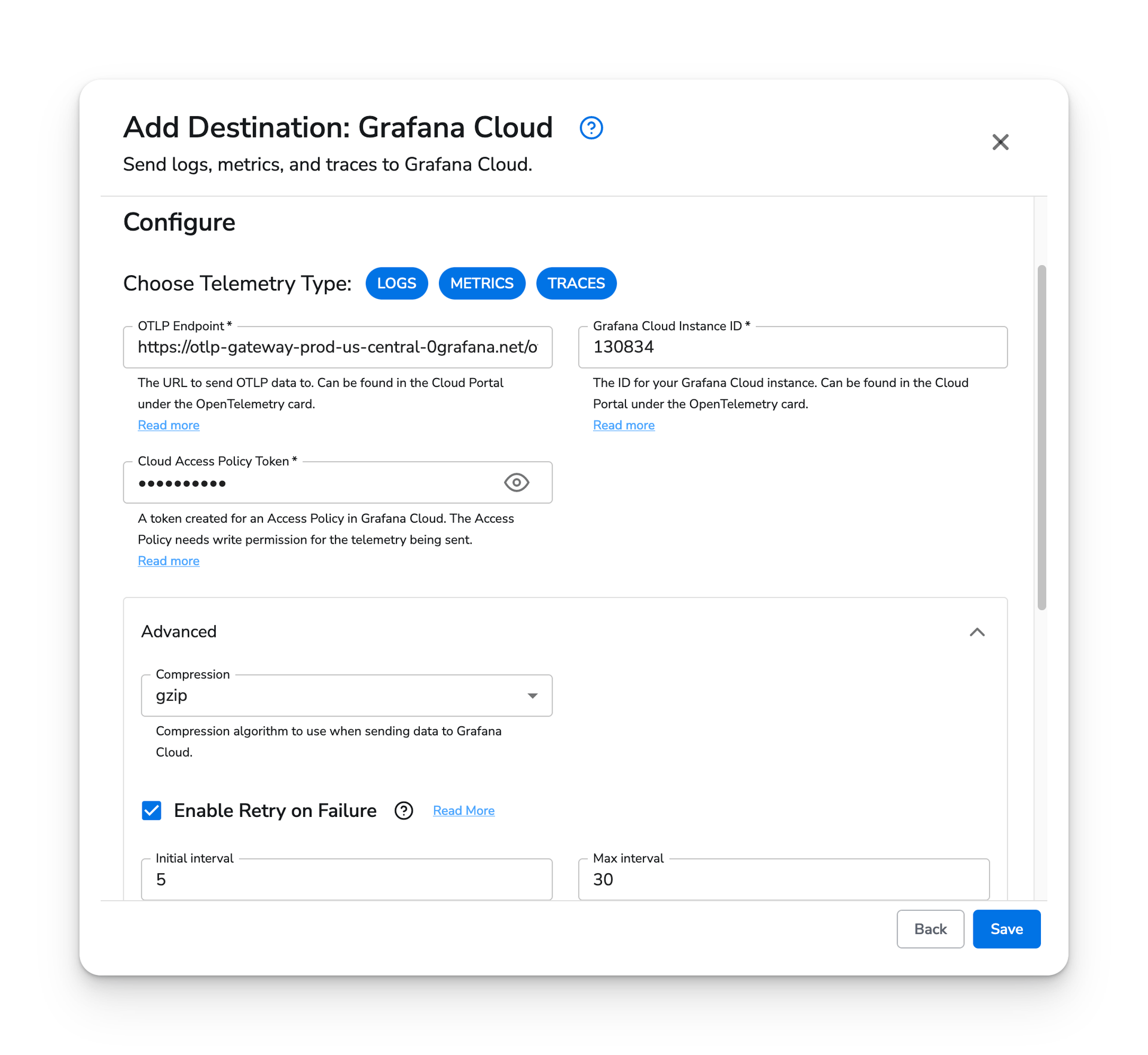 observIQ docs - Grafana Cloud - image 1