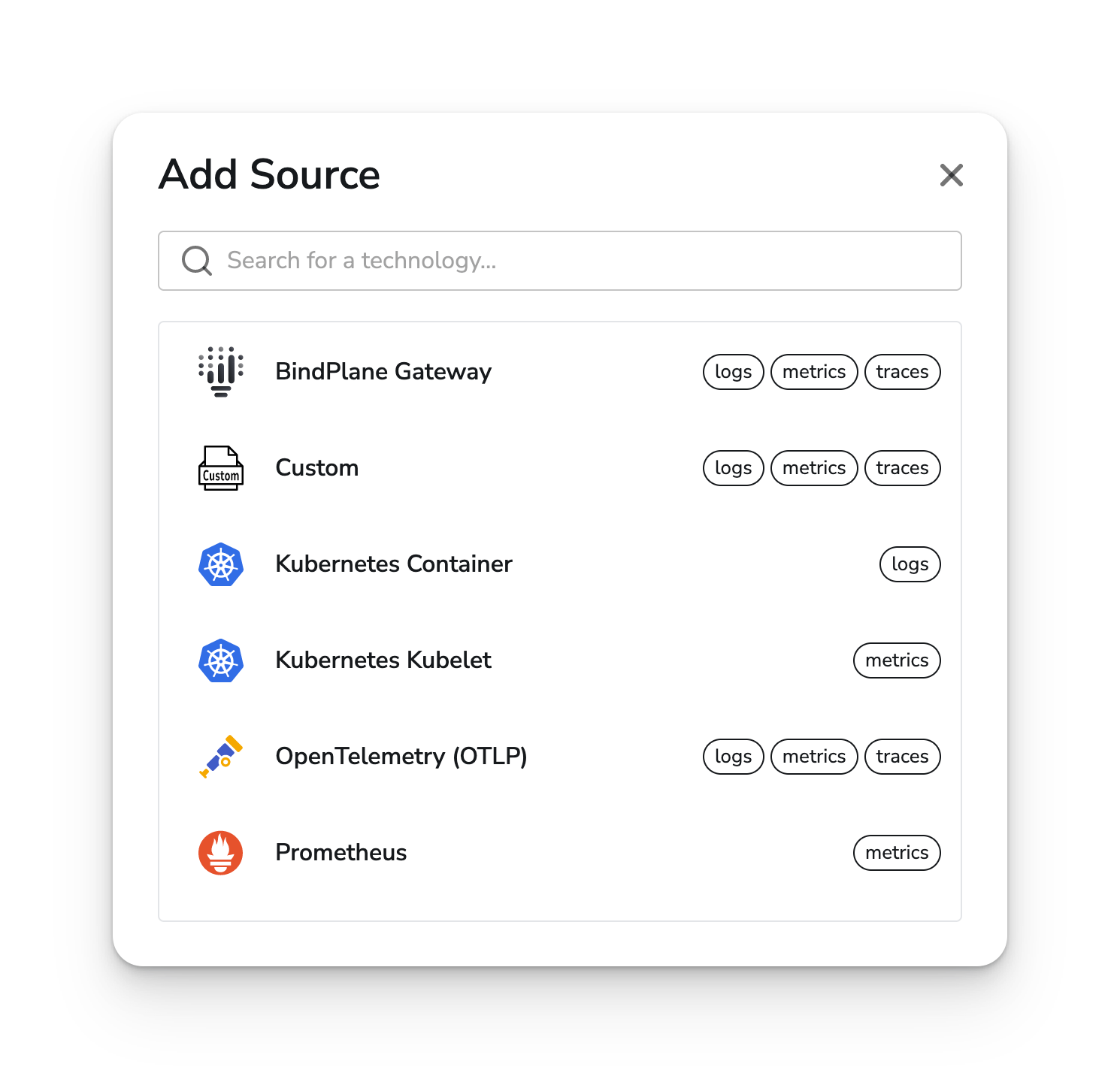 node config source list