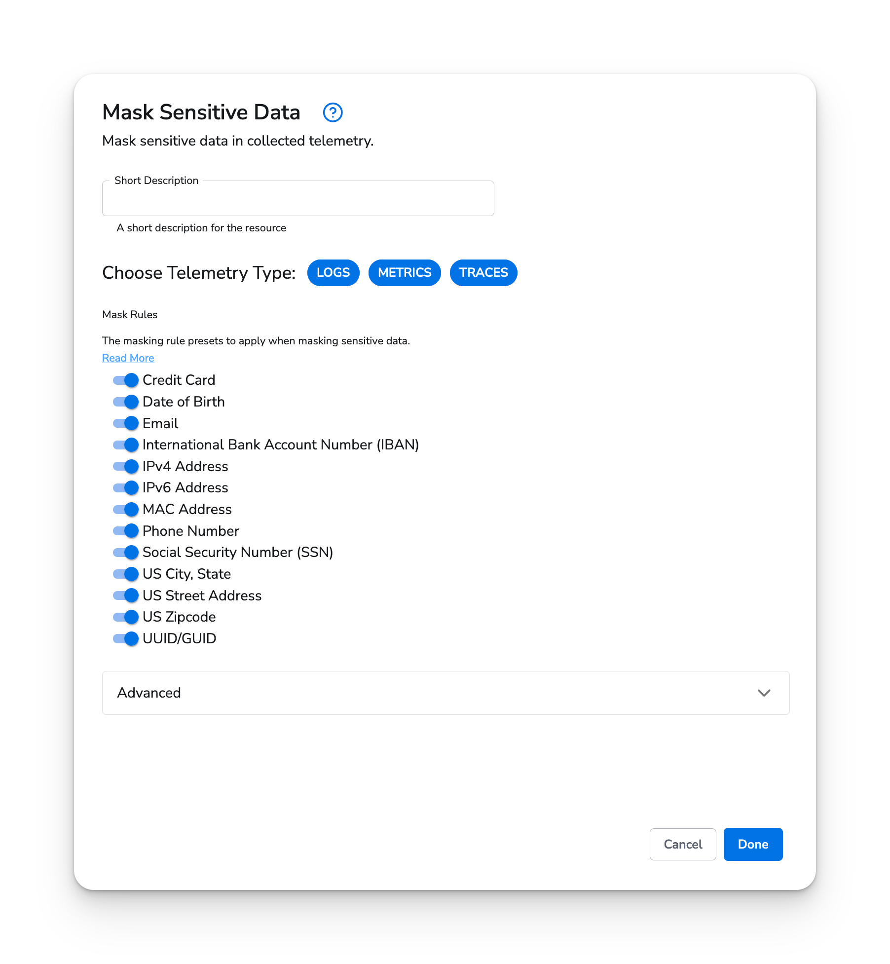 observIQ docs - Mask Sensitive Data - image 1