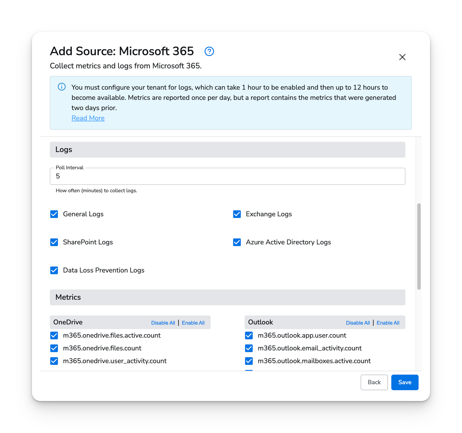 observIQ docs - Microsoft 365 - image 2