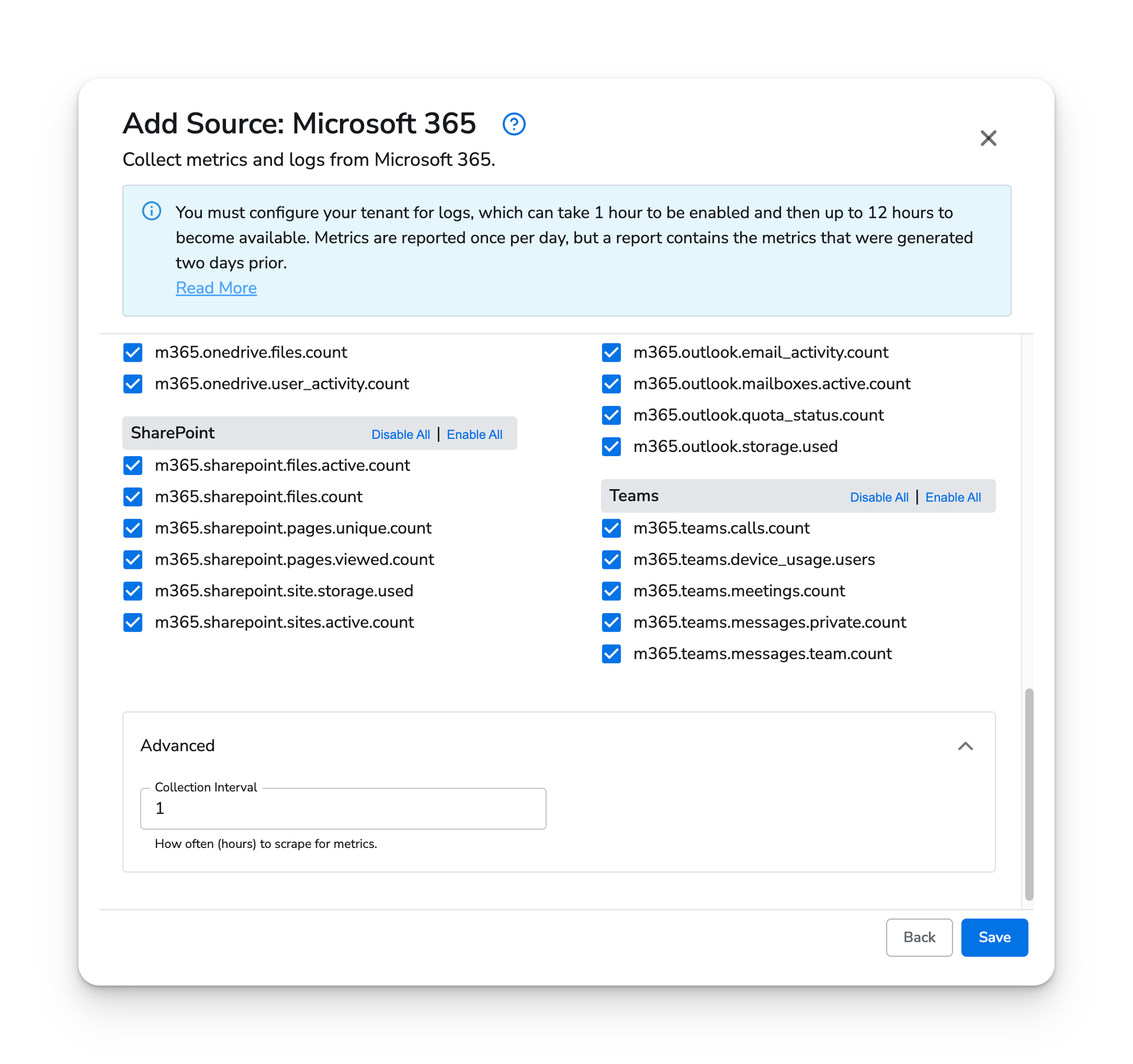 observIQ docs - Microsoft 365 - image 3