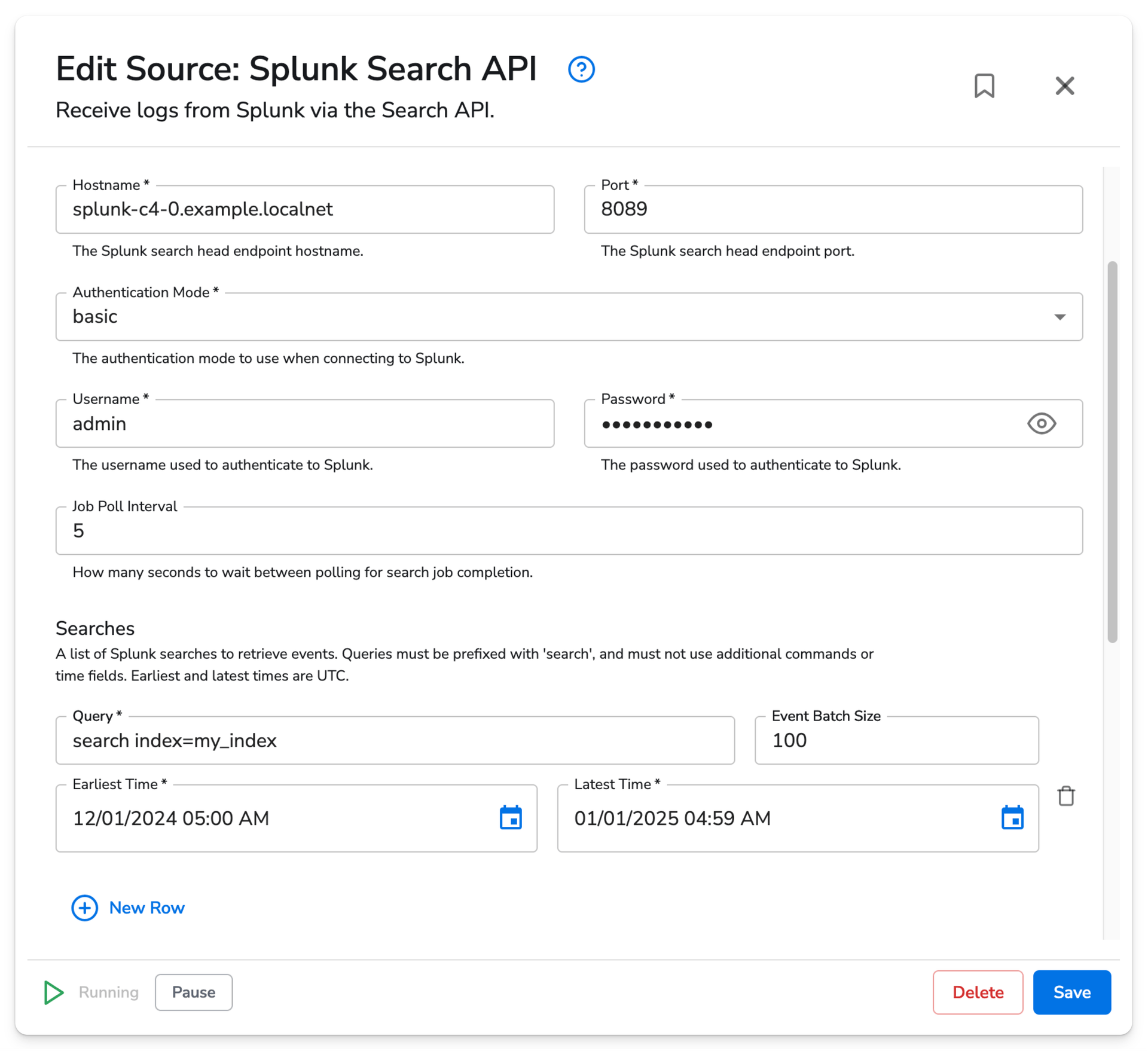 observIQ docs - Splunk Search API - image 1