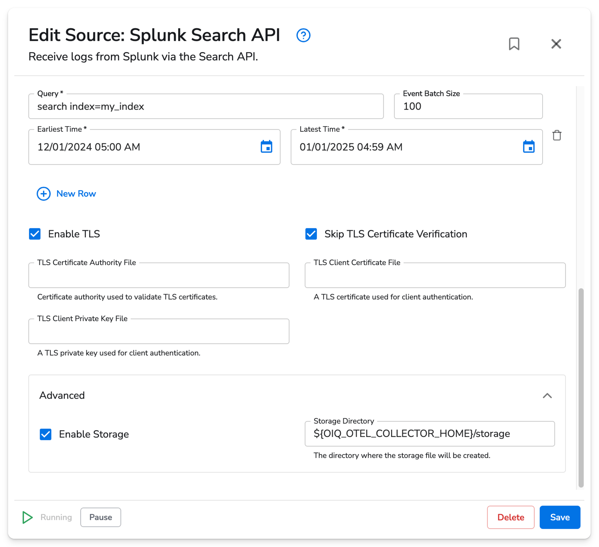 observIQ docs - Splunk Search API - image 2