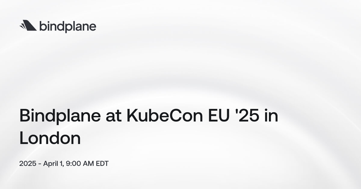 Bindplane at KubeCon EU '25 in London | Bindplane