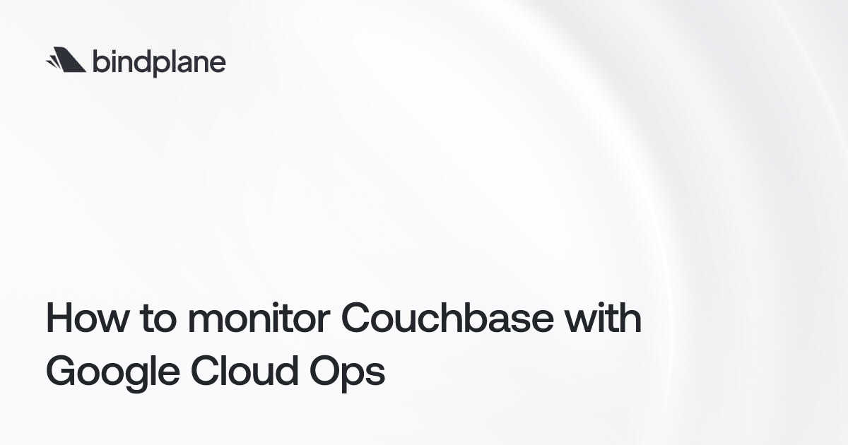 How to monitor Couchbase with Google Cloud Ops | Bindplane
